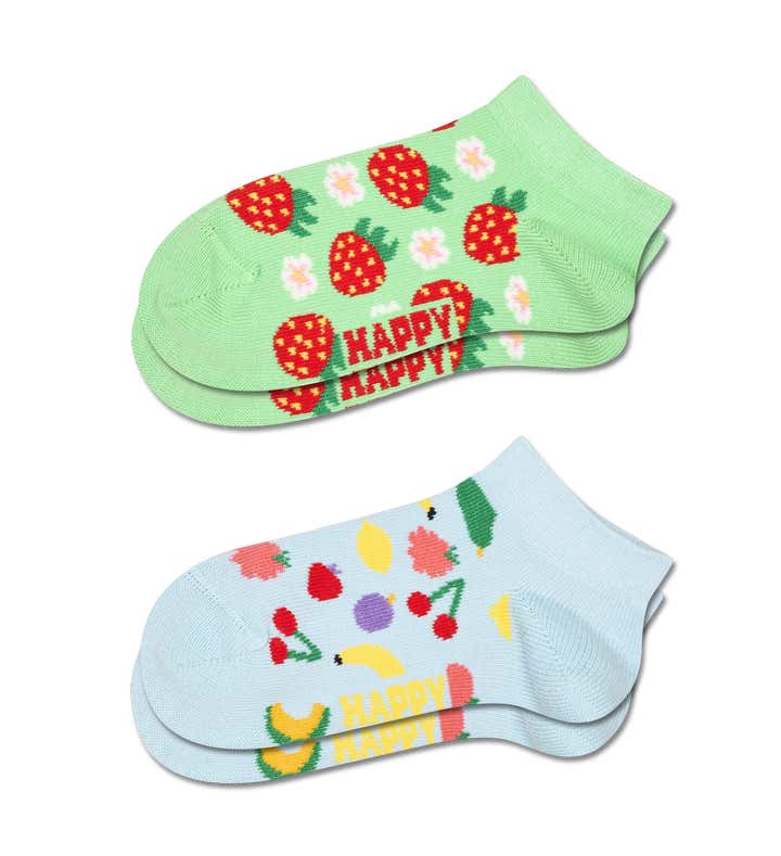 Kids 2-Pack Strawberry Low Socks