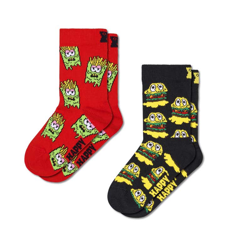 Kids 2-Pack Smelly Burger Sock