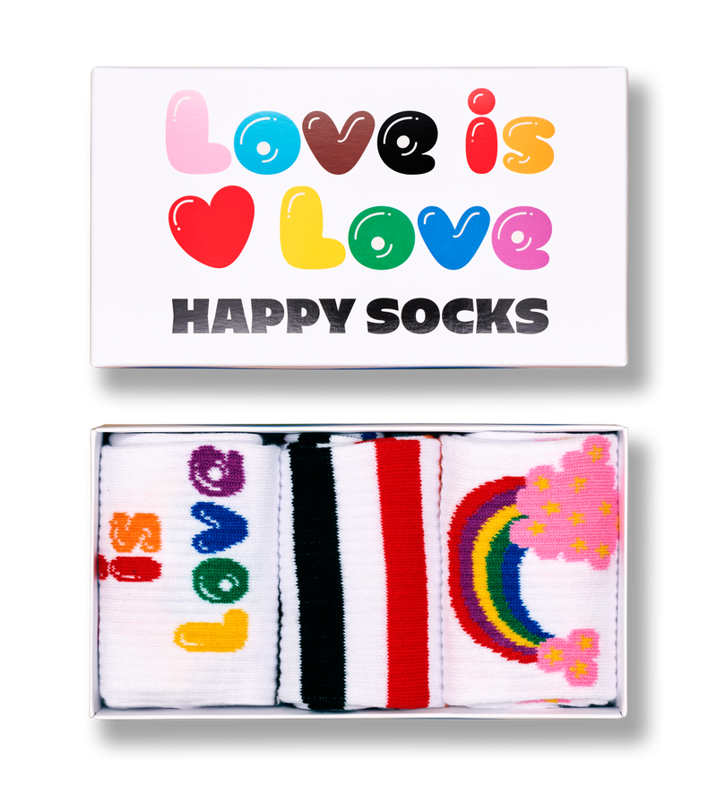 Colorful Pride Sneaker Socks 3-Pack Gift Set