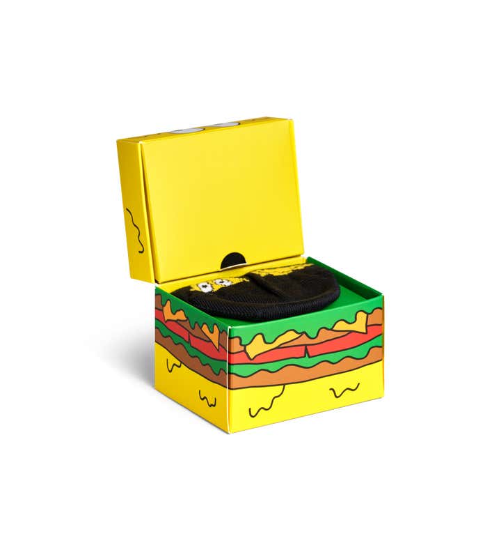 Mini & Me 2-Pack Smelly Burger Socks Gift Set
