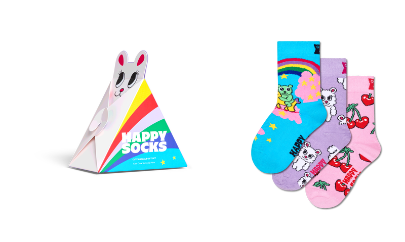 Cute Fluffy Animal Kids Socks 3-Pack | Funny & Fun