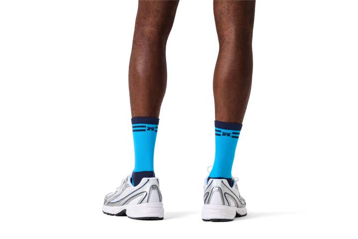 Blue Extra Cool Short Crew Sock