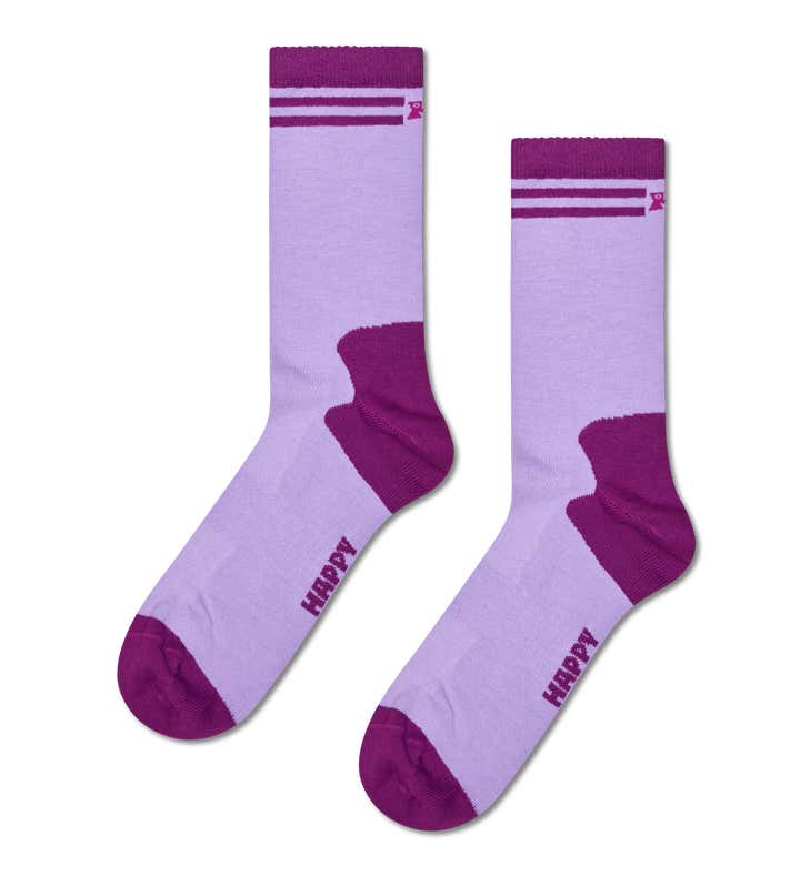 Purple Extra Cool Short Crew Sock