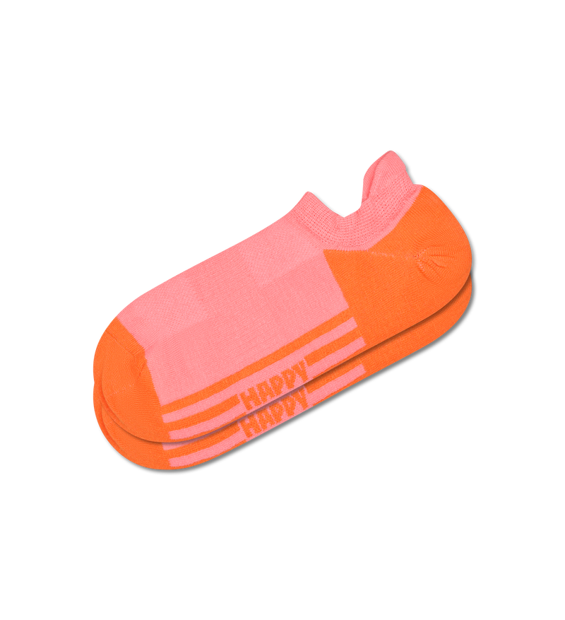 Orange No-Show Socks with CONV.