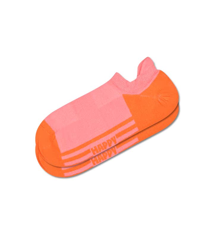 Orange Extra Cool No Show Sock