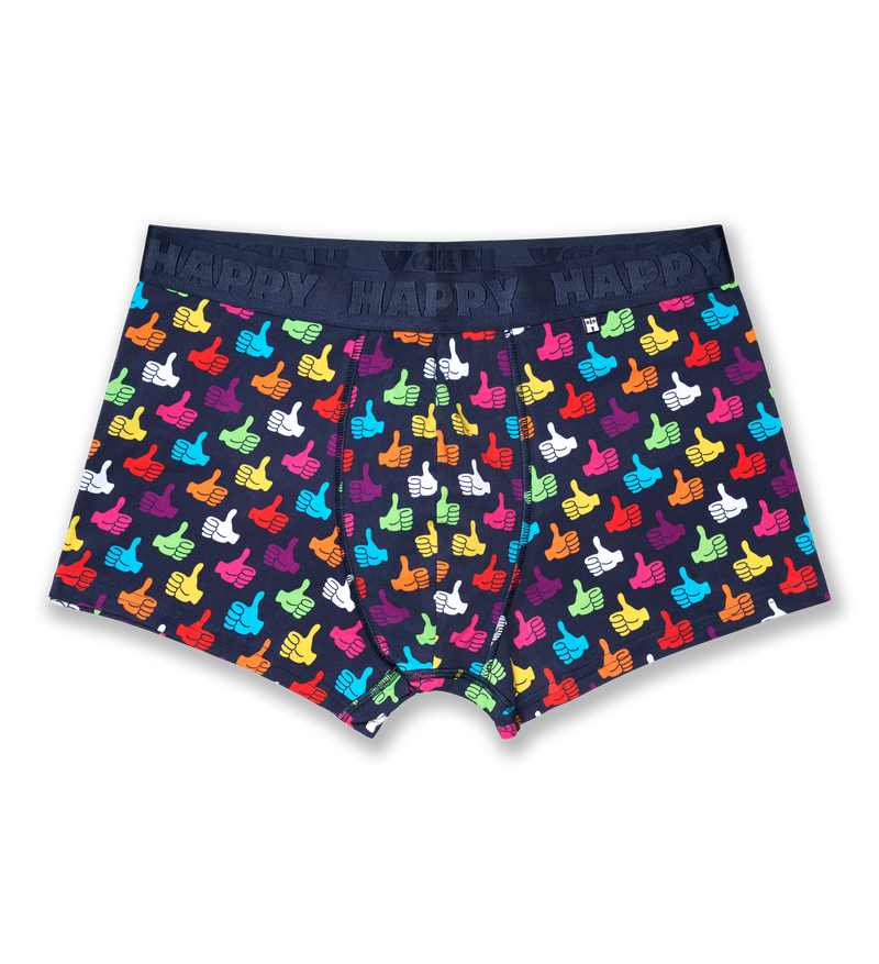 Colorful Thumbs Up Print Boxer Trunks | Funny Mens Underwear
