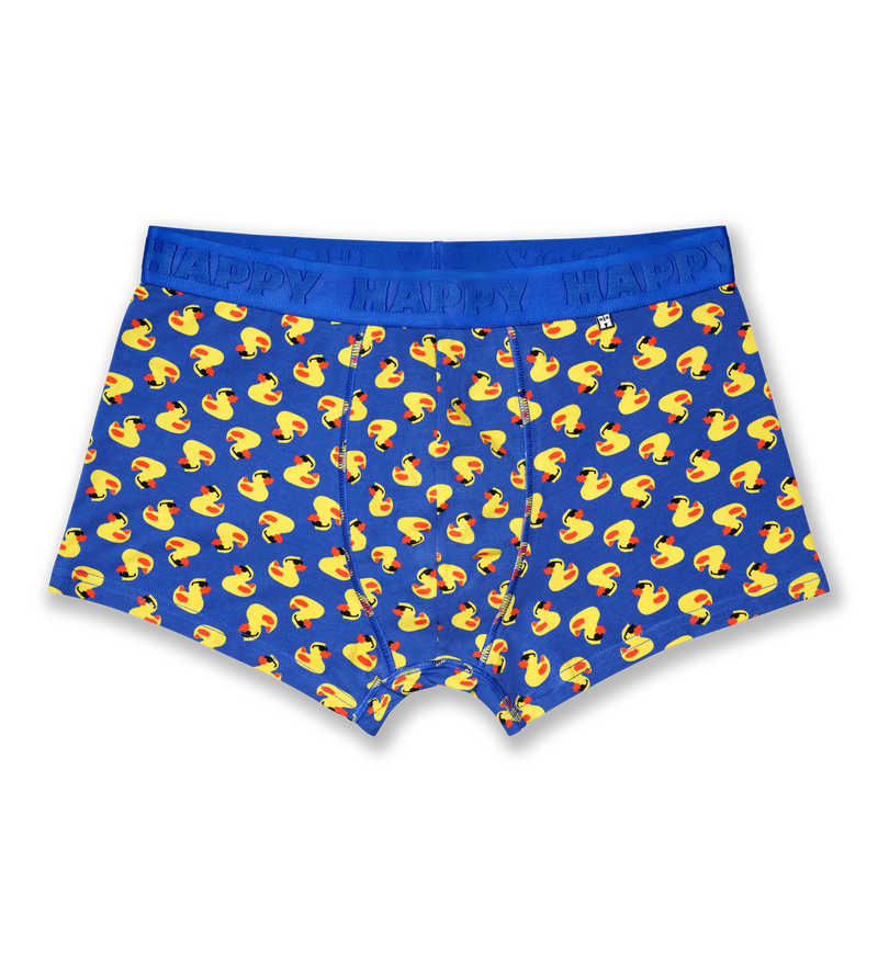 Yellow Rubber Duck Print Boxer Trunks | Funny Mens Underwear