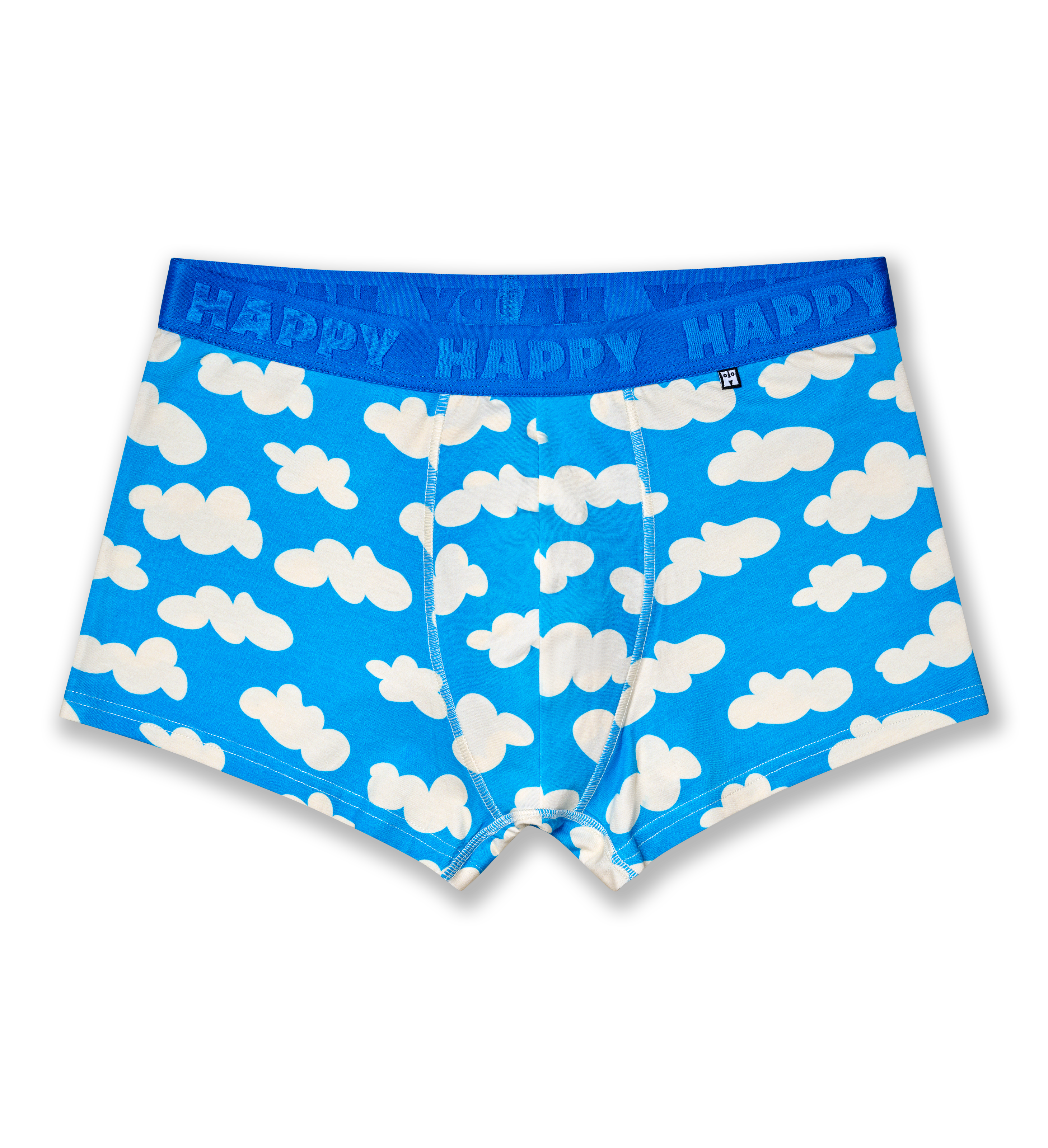 Fluffy White Cloud Print Boxer Trunks | Funny Mens Underwear