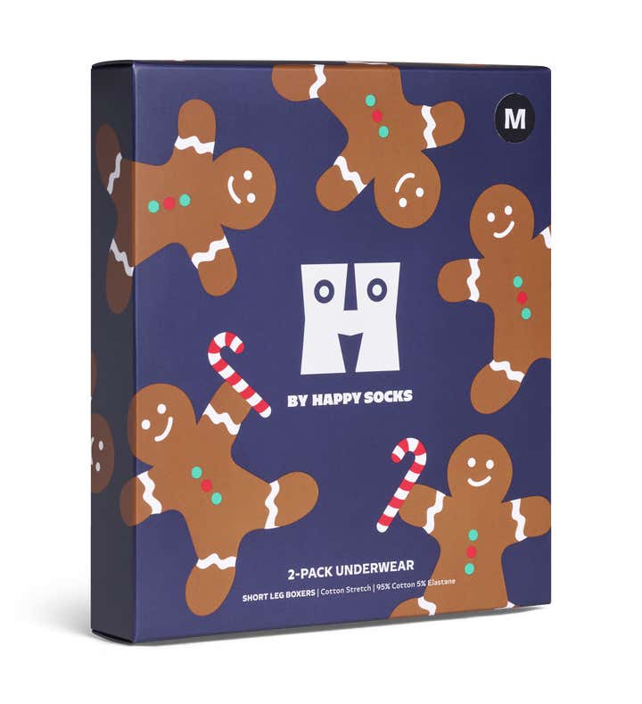 2-Pack Gingerbread Short Boxers Gift Set