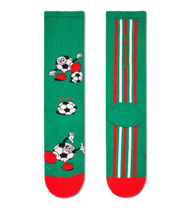 Team Mexico Football Sneaker Sock