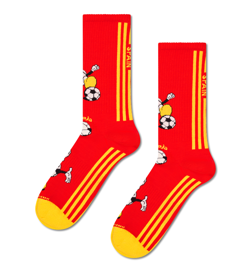 Spain Football Sneaker Socks | Soccer Athletic Socks