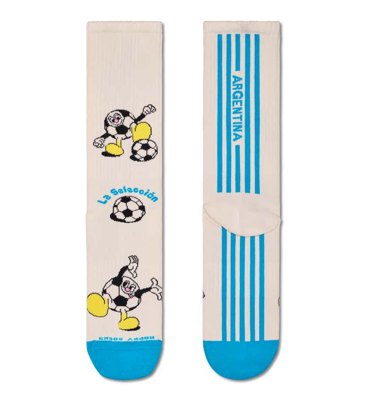 Team Argentina Football Sneaker Sock
