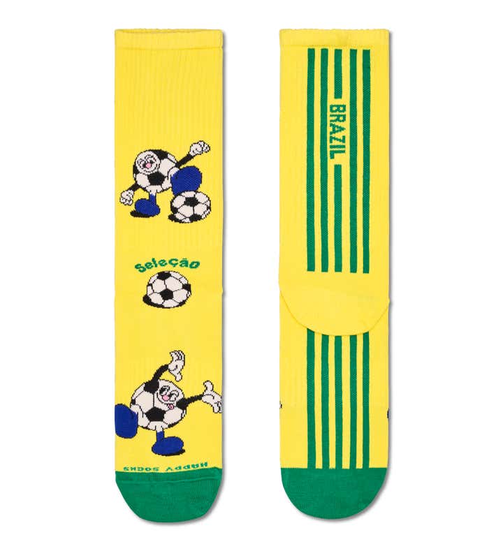 Team Brazil Football Sneaker Sock