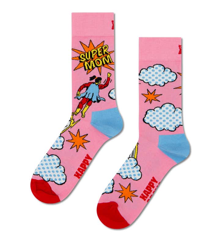 Flying Super Mom Sock
