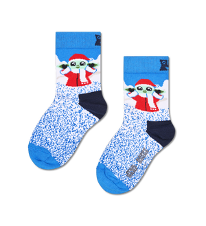 Chaussettes Happy Socks Star Wars - Collection Holiday Grogu (The Child) - Coton Renforcé Talon/orteils