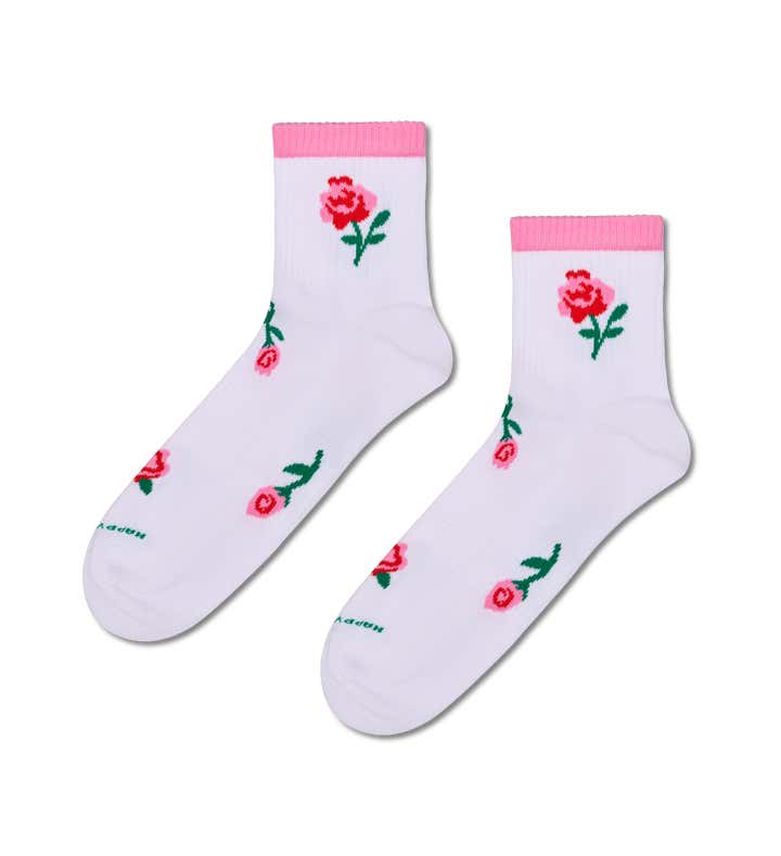 Roses Mini Crew Sneaker Sock