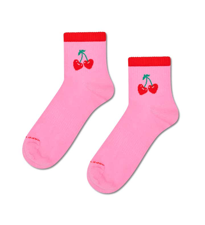 Cherry Mini Crew Sneaker Sock