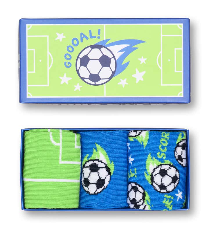 Kids 3-Pack Football Socks Gift Set