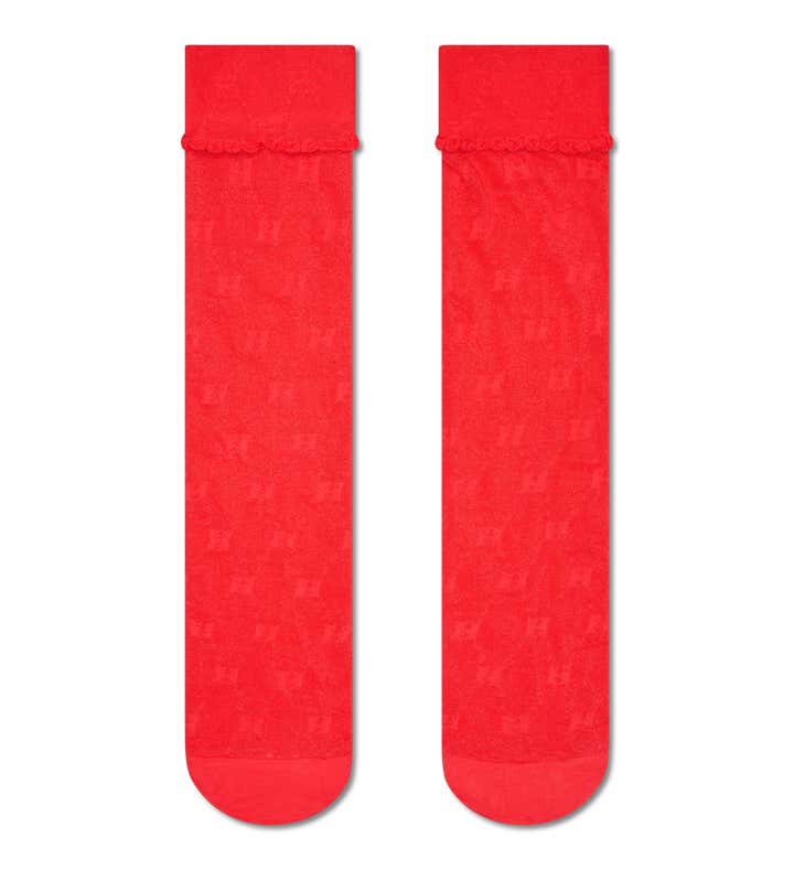 H Monogram Tall Crew Sock