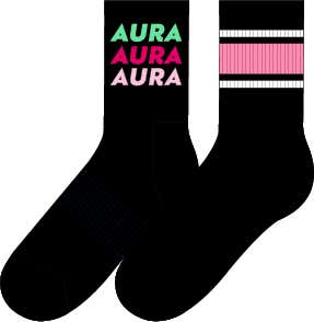 2-Pack Aura 1/2 Crew Socks