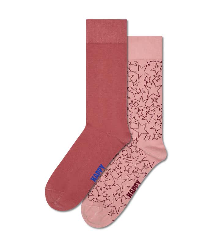 2-Pack Star Natural Dye Socks