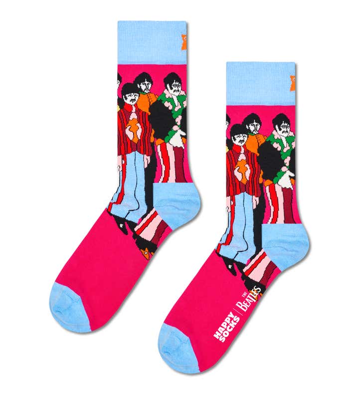 The Beatles Band Poses Sock