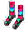 4-Pack Blue Graphics Socks