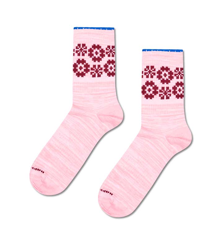 Flower Border Sneaker Sock