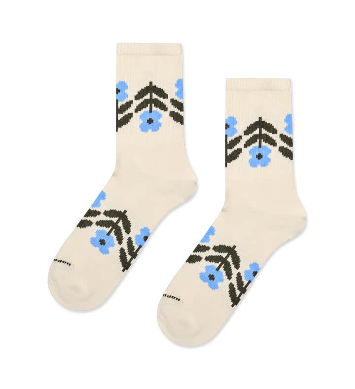 Flower Border Sneaker Sock