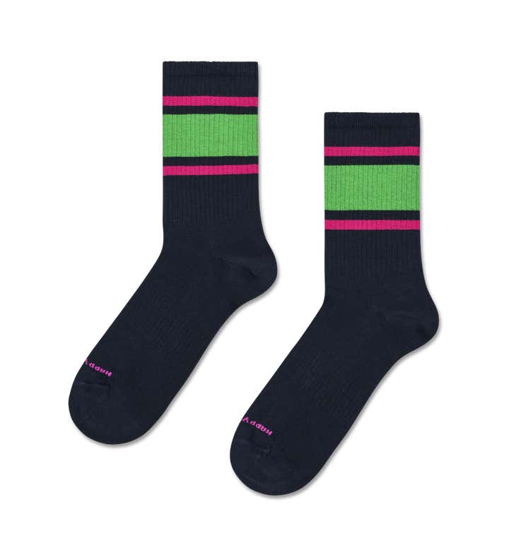 Simple Stripe Sneaker Sock