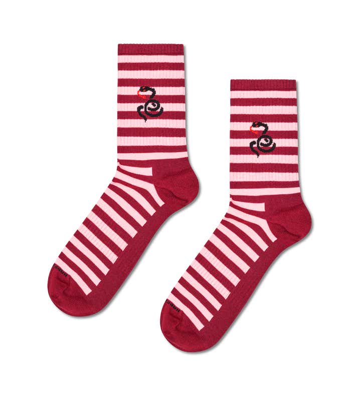 Snake & Stripes Sneaker Sock