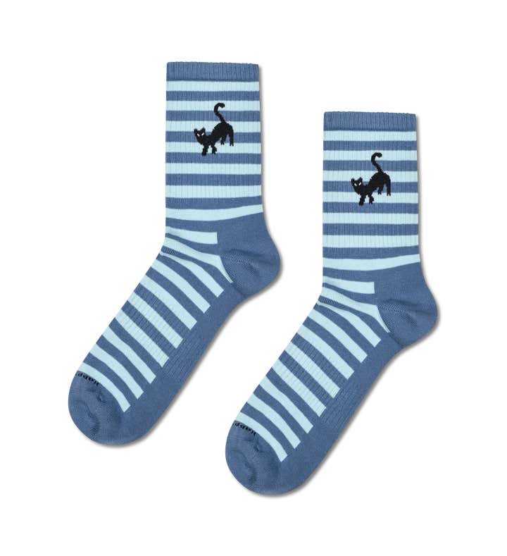 Cat & Stripes Sneaker Sock