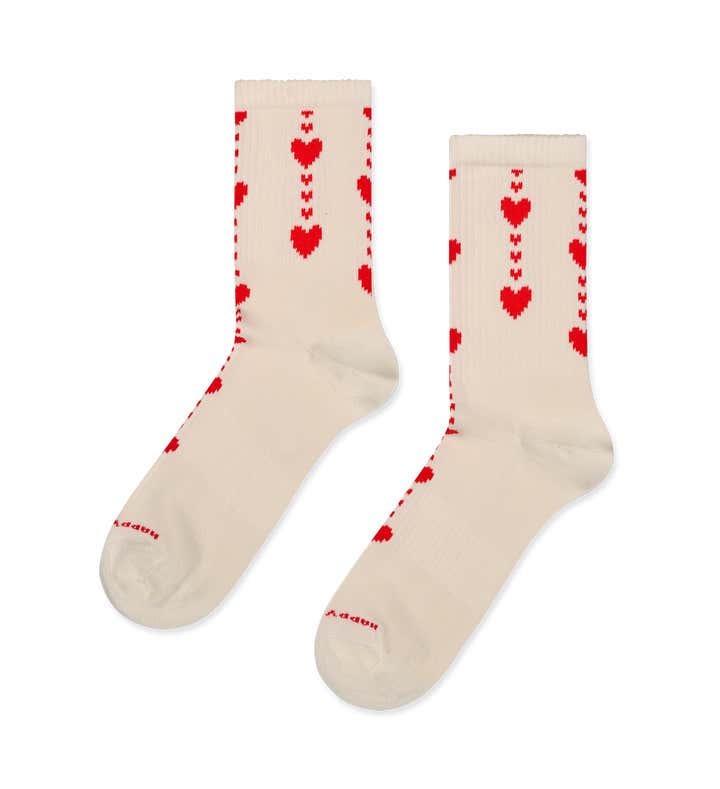 Hearts Sneaker Sock