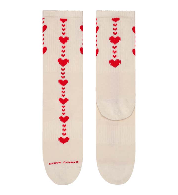 Hearts Sneaker Sock