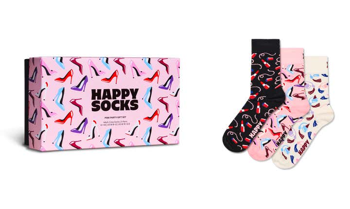 3-Pack Pink Party Short Crew Gift Set