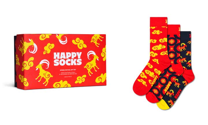 3-Pack Spring Festival Socks Gift Set