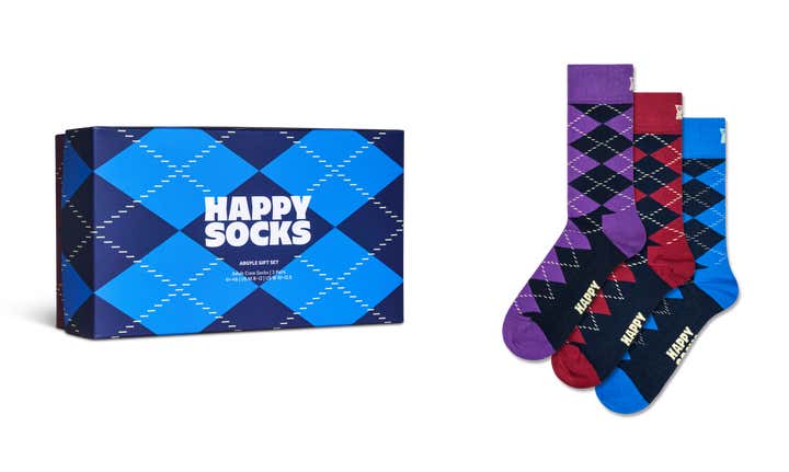 3-Pack Argyle Socks Gift Set