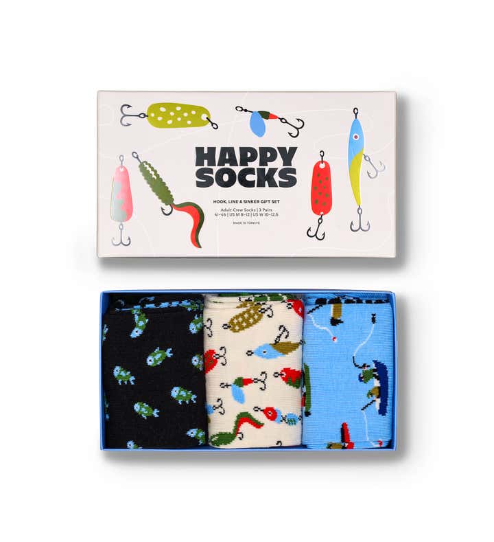 3-Pack Hook, Line, Sinker Socks Gift Set