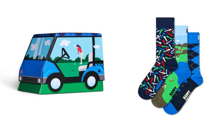 3-Pack Golf Cart Socks Gift Set