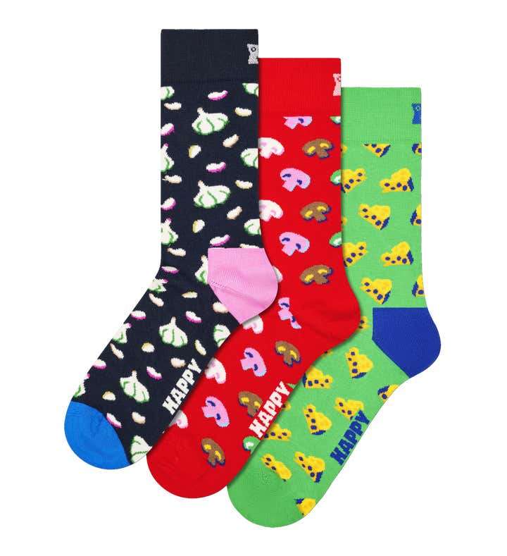 3-Pack Food Socks