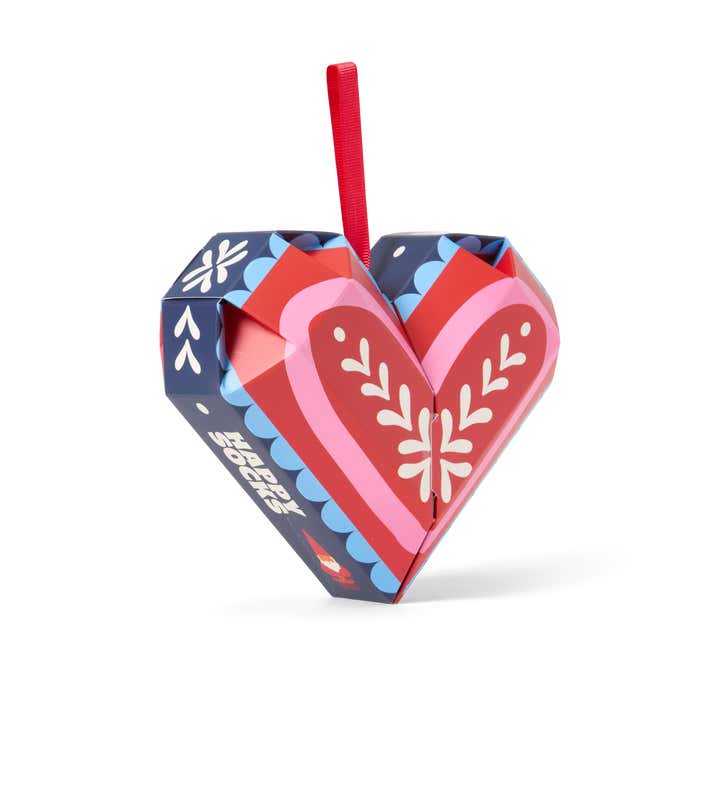 2-Pack Holiday Heart Socks Gift Set