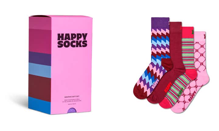 4-Pack Graphic Socks Gift Set