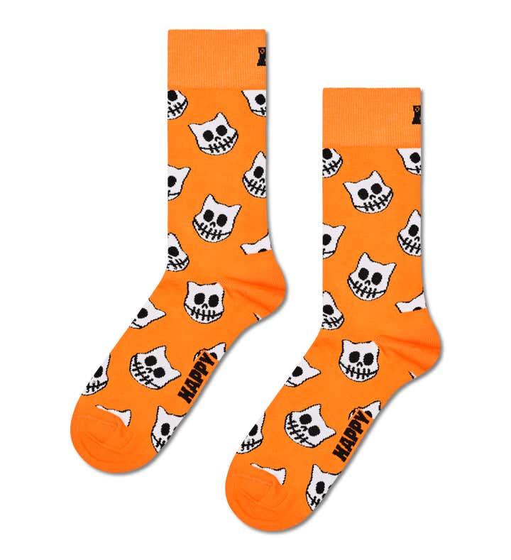 Skelly Cat Sock
