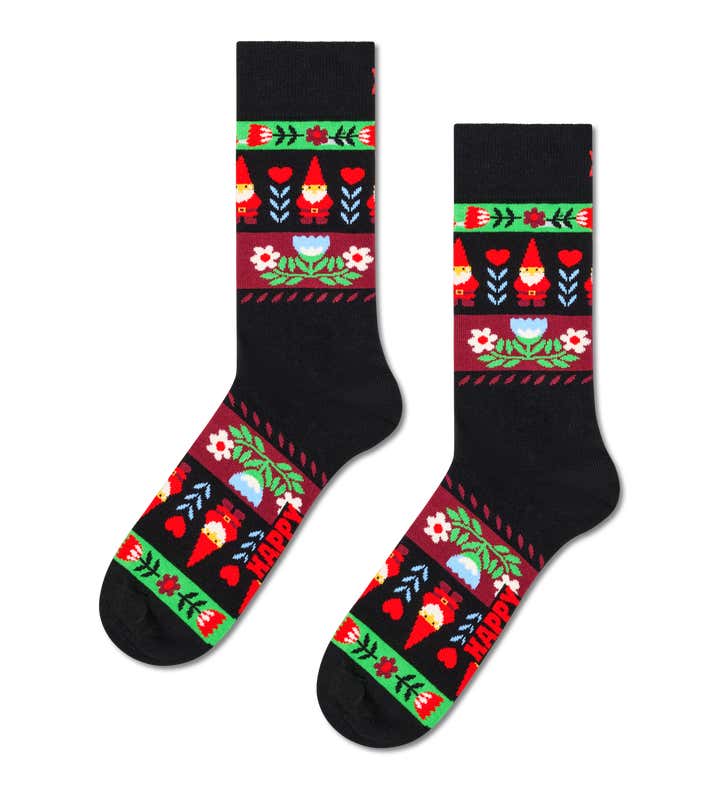 Folklore Christmas Stripe Sock