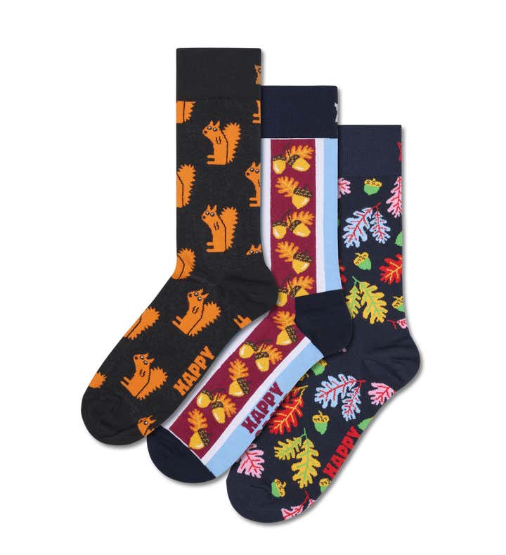 Fall Socs 3-Pack Fall Socks Gift Set | Happy Socks UK