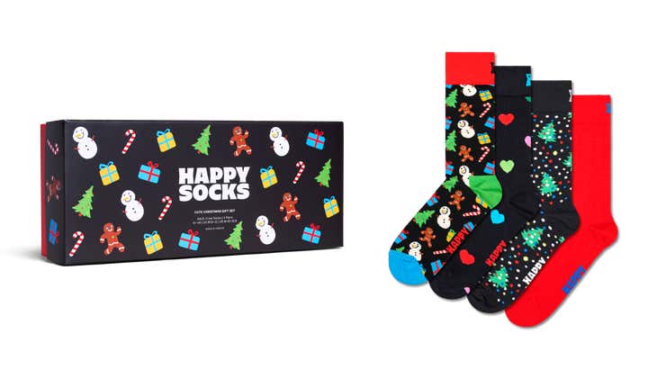 4-Pack Christmas Socks Gift Set