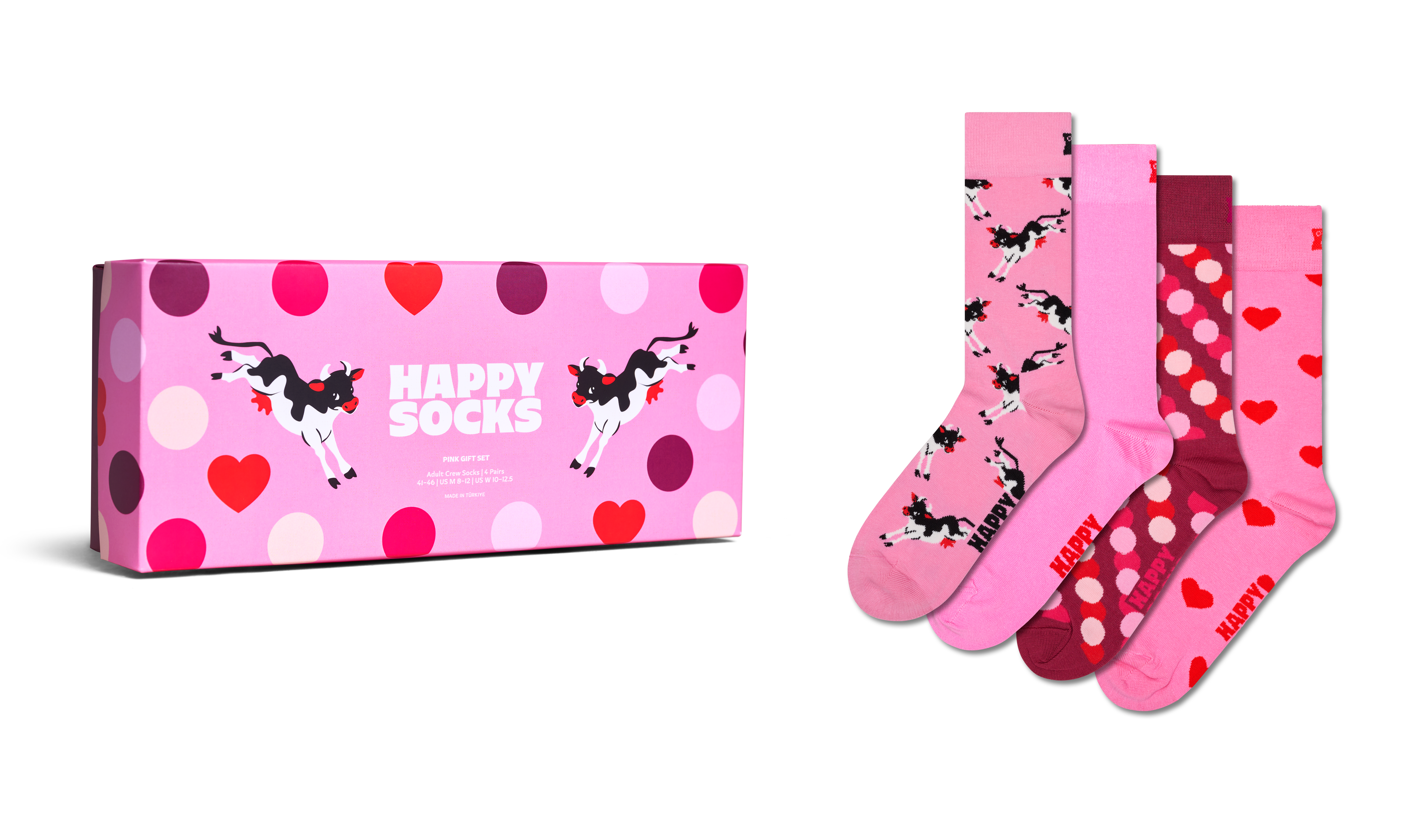 Pink Heart Mom Socks | Perfect Mother's Day Gift | Happy Socks UK