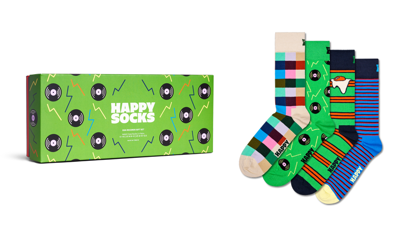 4-Pack Record Socks Gift Set
