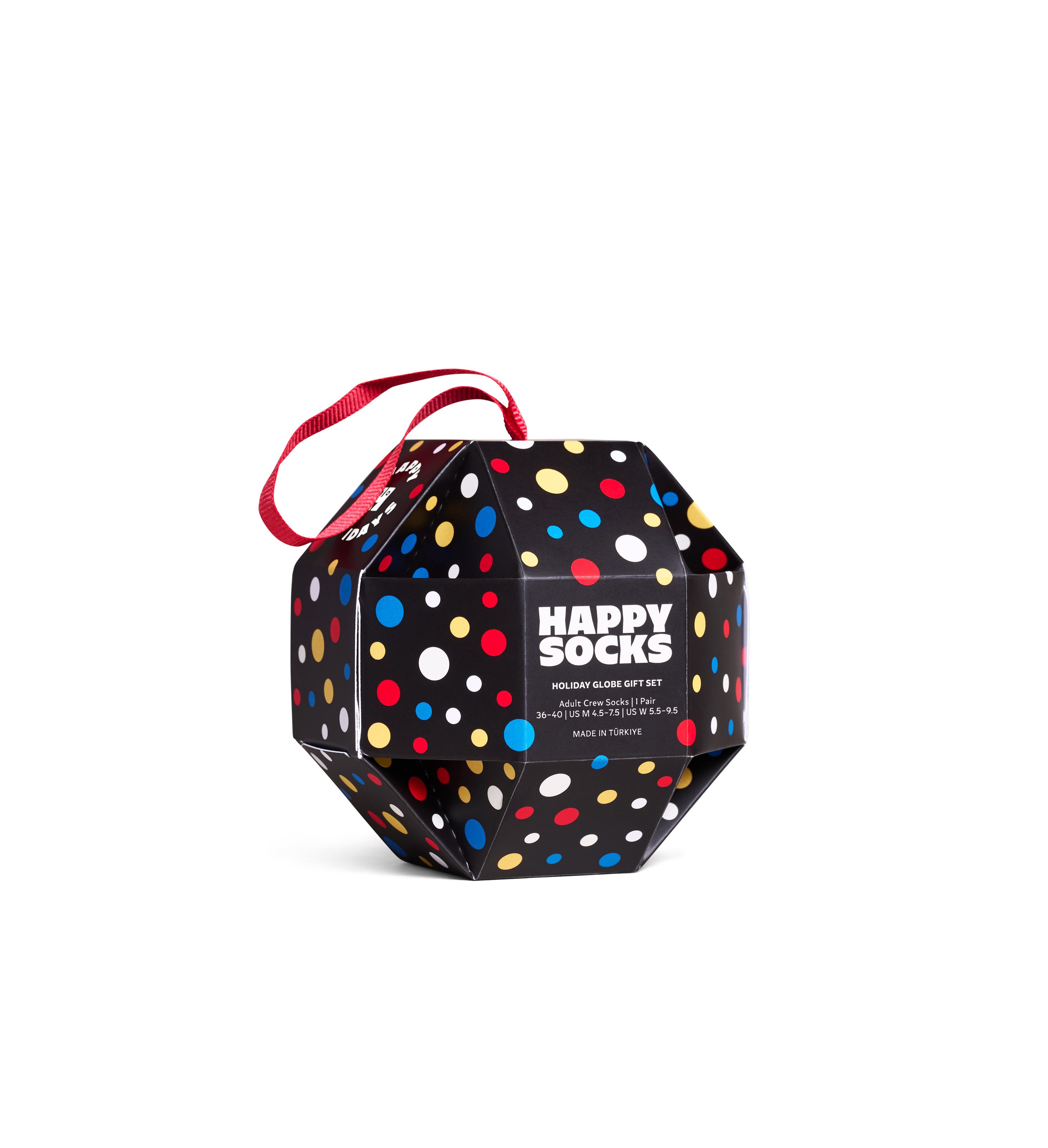 Red Pig Sock Gift Set With Funny Animal Faces | Happy Socks US