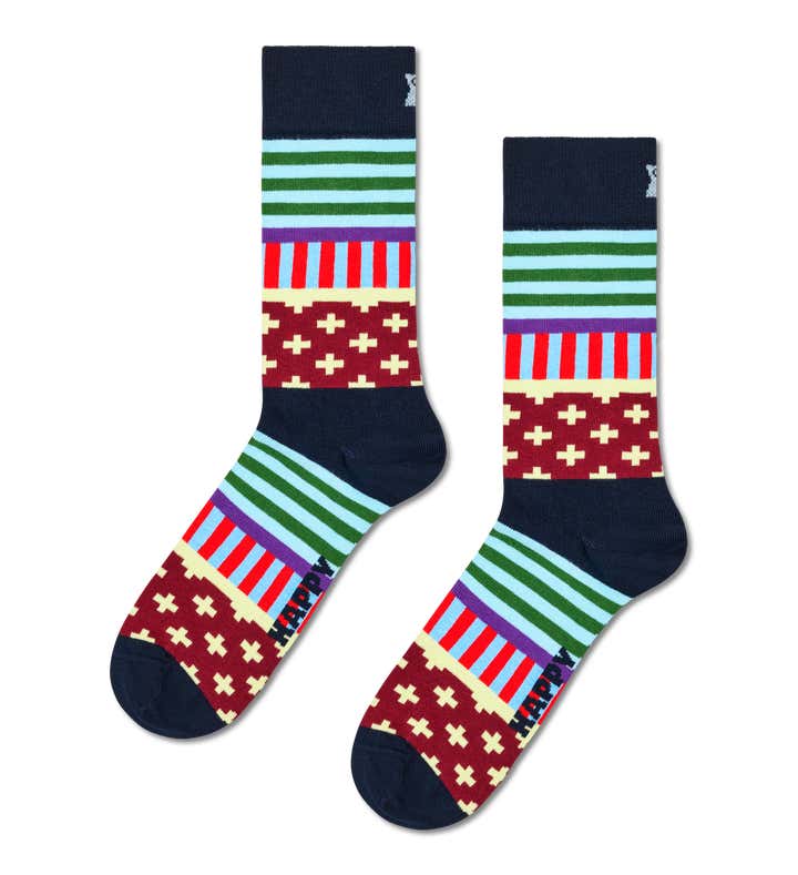 Blocked Stripe Sock